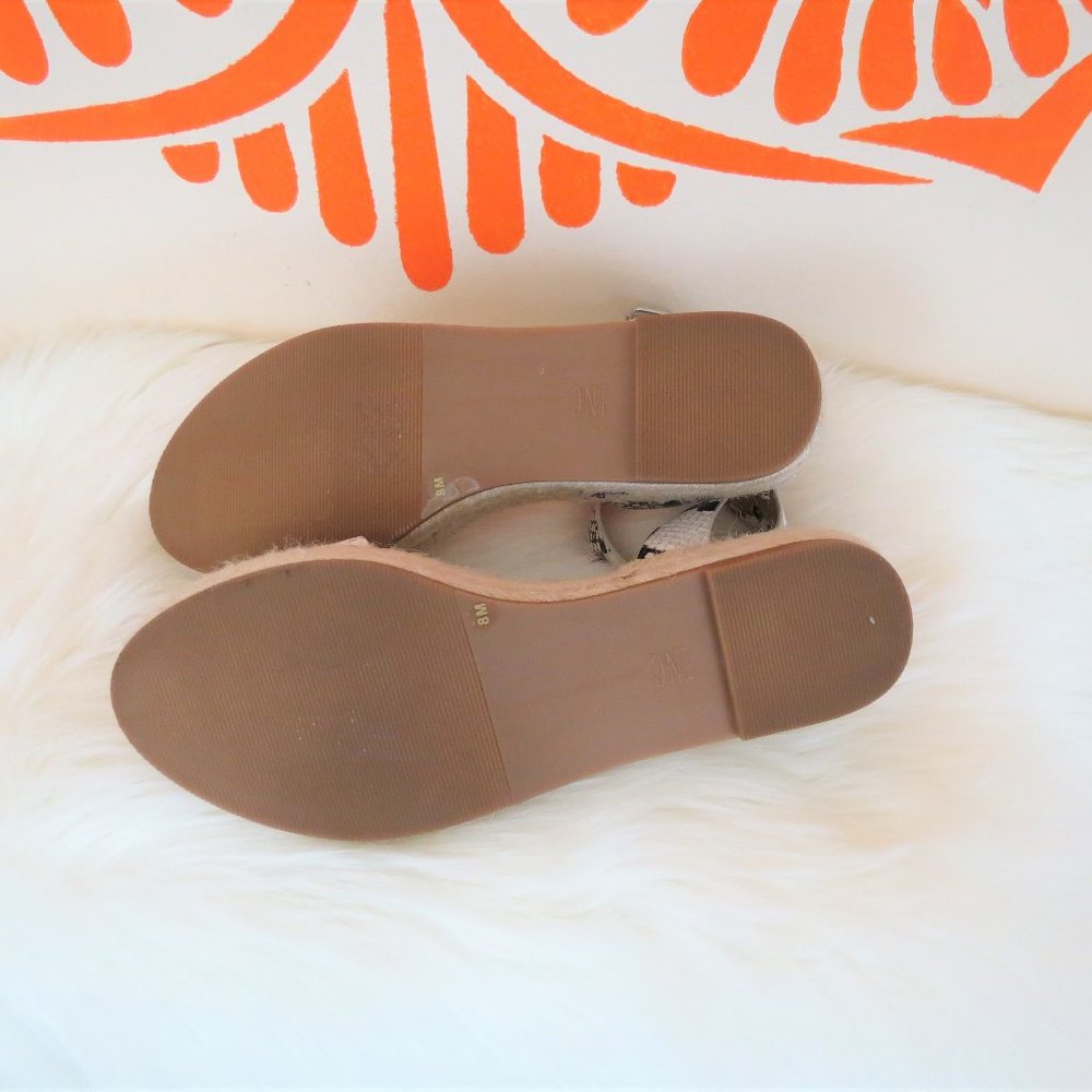 INC Valetta Faux Snake Open Toe Sandals 8M - Picture 4 of 4